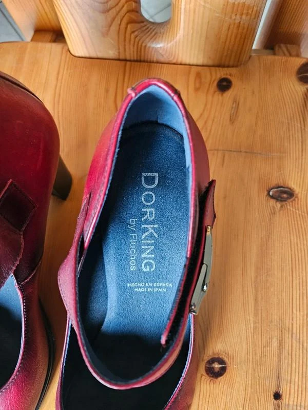 Red/burgundy Dorking slingback heels size 40 – photo 2